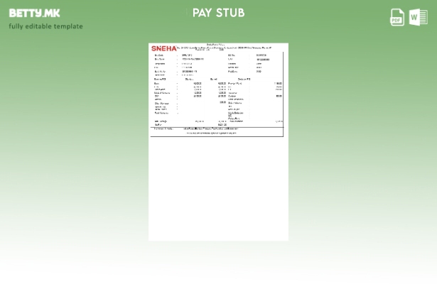 Шаблон за уплатница во модерен стил Sneha Farms